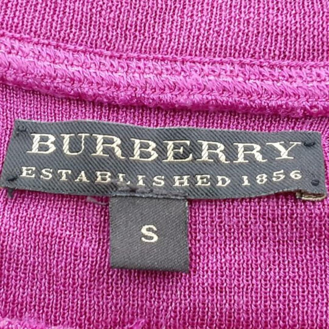 BURBERRY(バーバリー)のBurberry(バーバリー) 長袖セーター サイズS メンズ美品  - パープル クルーネック メンズのトップス(ニット/セーター)の商品写真