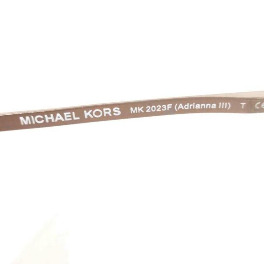 Michael Kors(マイケルコース)のMICHAEL KORS(マイケルコース) サングラス - ライトブラウン×ブラウン×ピンクゴールド ミラーレンズ プラスチック×金属素材 レディースのファッション小物(サングラス/メガネ)の商品写真