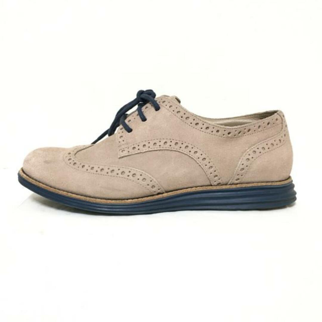 Cole Haan(コールハーン)のCOLE HAAN(コールハーン) シューズ 6 1/2B レディース - ベージュ LUNAGRAND/ウィングチップ スエード レディースの靴/シューズ(その他)の商品写真