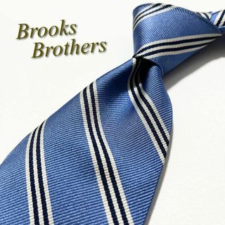 Brooks Brothers - 【美品】ブルックスブラザーズ ネクタイ レジメンタルストライプ柄 シルク 米国製