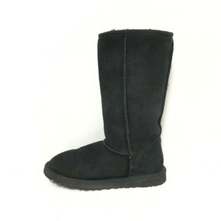 アグ(UGG)のUGG(アグ) ロングブーツ 23 レディース - 5815 黒 ムートン(ブーツ)