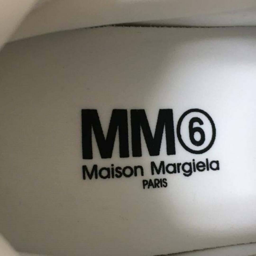 MM6(エムエムシックス)のMM6(エムエムシックス) スニーカー 37 1/2 レディース美品  - 白×アイボリー×グレーベージュ スエード×化学繊維 レディースの靴/シューズ(スニーカー)の商品写真