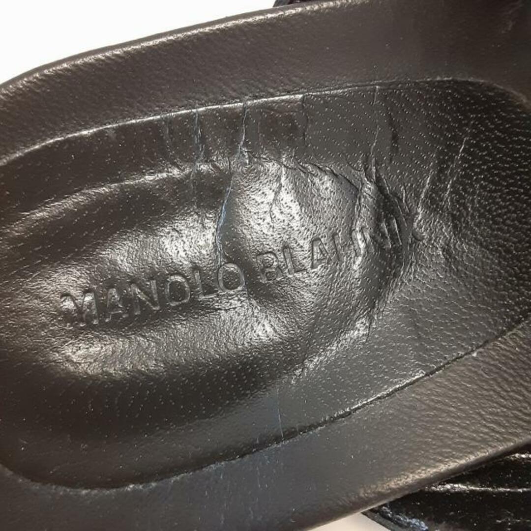 MANOLO BLAHNIK(マノロブラニク) サンダル 36 レディース - 黒 MANOLO BLAHNIK(マノロブラニク) サンダル 36 レディース - 黒
