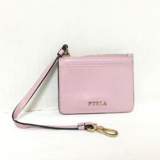 フルラ(Furla)のFURLA(フルラ) コインケース - ピンク パスケース付き レザー(コインケース)