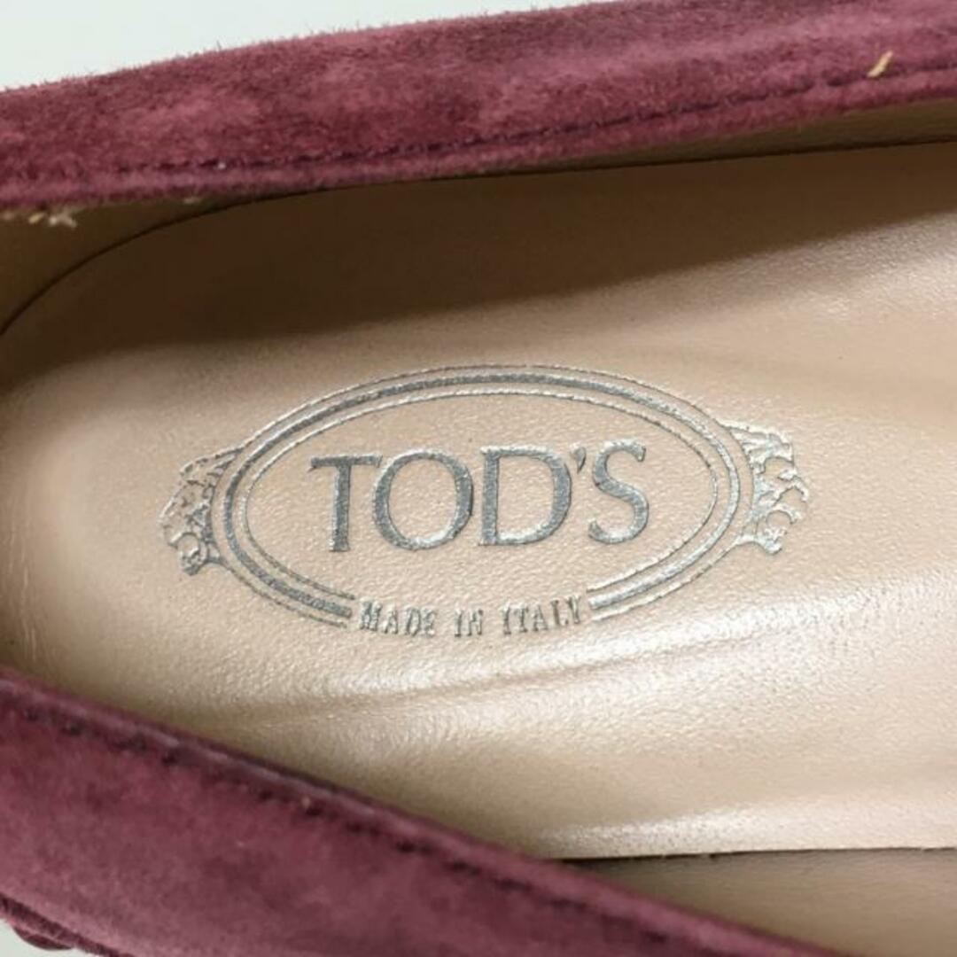 TOD'S(トッズ)のTOD'S(トッズ) パンプス 36 レディース - ボルドー スエード レディースの靴/シューズ(ハイヒール/パンプス)の商品写真