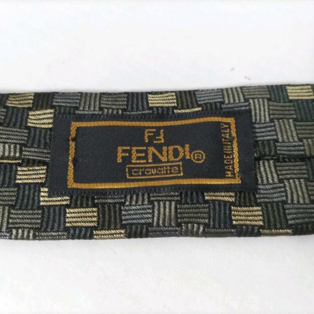 FENDI(フェンディ)のFENDI(フェンディ) ネクタイ メンズ - ダークグリーン×イエローグリーン×マルチ メンズのファッション小物(ネクタイ)の商品写真