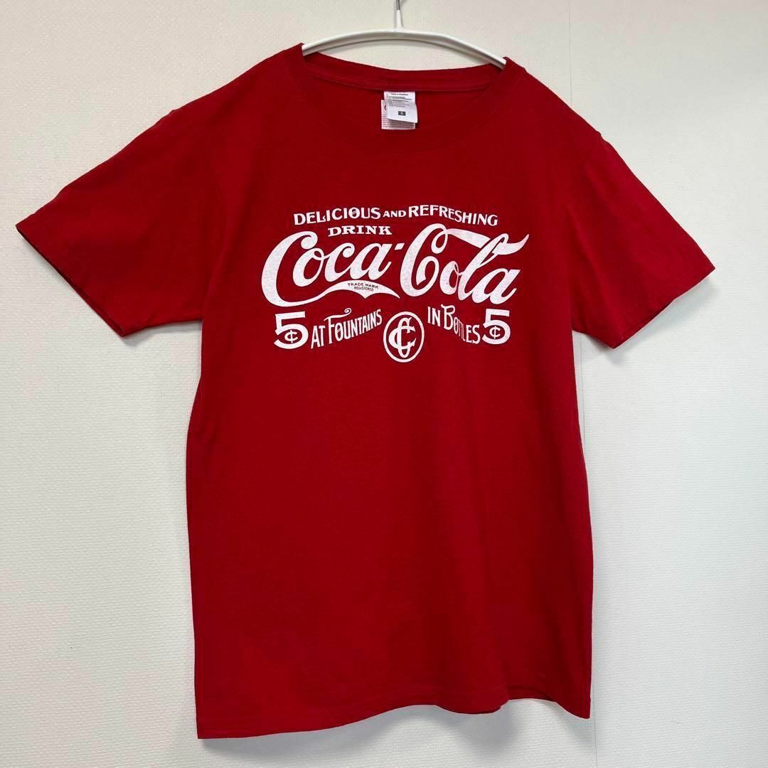 コカ・コーラ(コカコーラ)の古着✨美品✨ Coca-Cola コカコーラ Tシャツ 赤 S メンズのトップス(Tシャツ/カットソー(半袖/袖なし))の商品写真