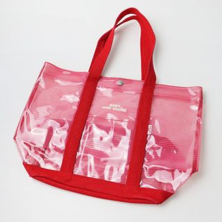 ピンクハウス(PINK HOUSE)の美品 ベビーピンクハウス BABY PINK HOUSE ビニールトートバッグ/ピンク レッド 鞄 ロゴ【2400013780421】(トートバッグ)