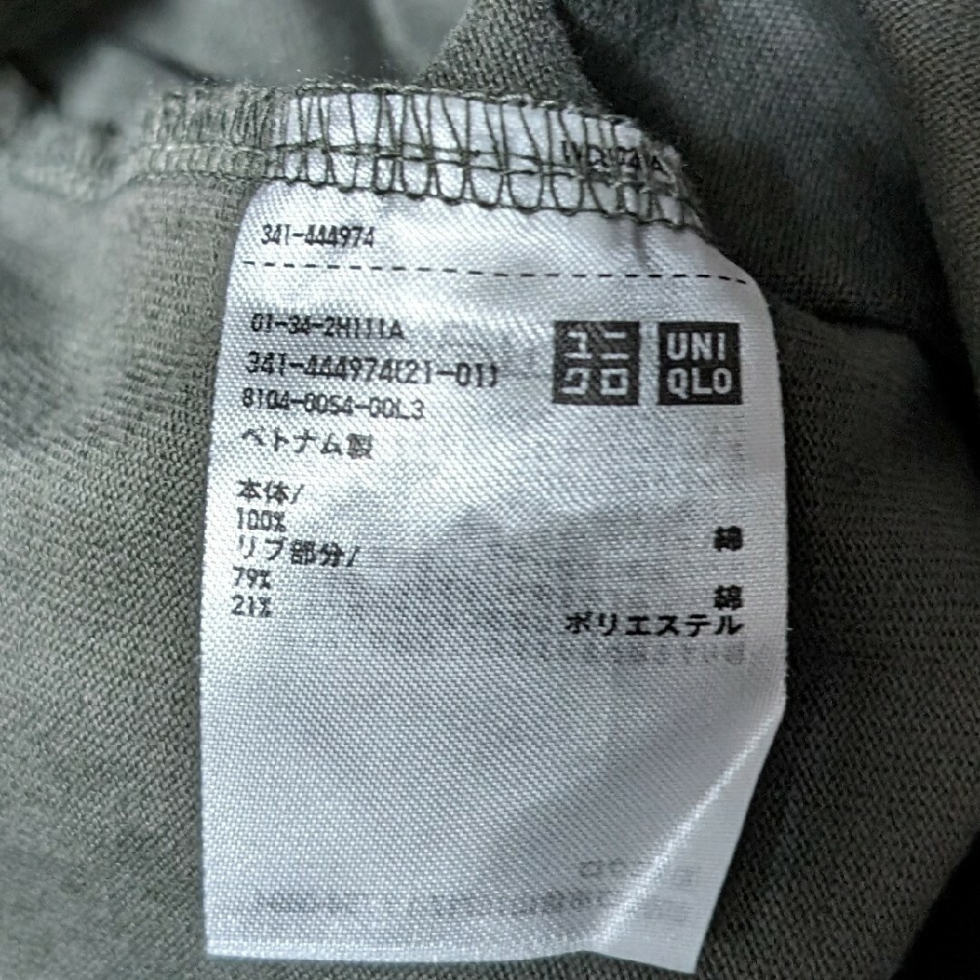 UNIQLO(ユニクロ)のUNIQLO　U　クルーネックT　長袖　オリーブ メンズのトップス(Tシャツ/カットソー(七分/長袖))の商品写真