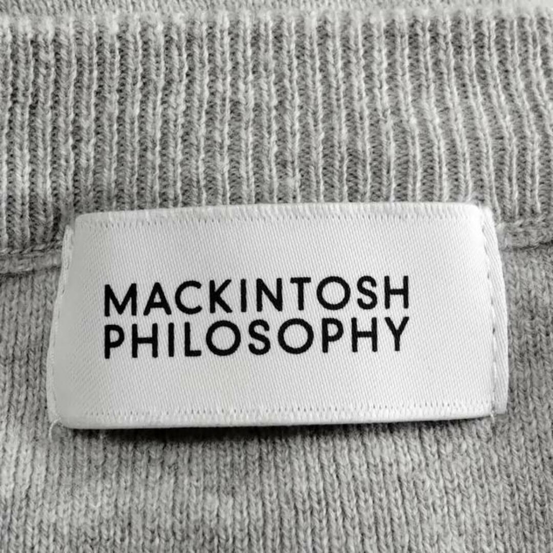 MACKINTOSH PHILOSOPHY(マッキントッシュフィロソフィー)のMACKINTOSH PHILOSOPHY(マッキントッシュフィロソフィー) カーディガン サイズ36 M レディース - ライトグレー 長袖 レディースのトップス(カーディガン)の商品写真