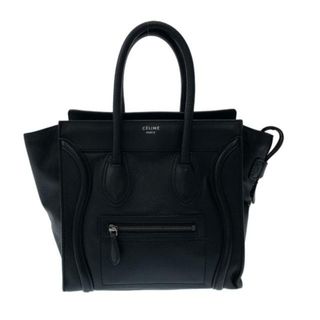 celine - CELINE(セリーヌ) ハンドバッグ ラゲージマイクロショッパー 黒 レザー