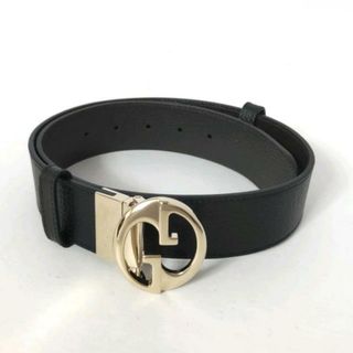 Gucci - GUCCI(グッチ) ベルト 75・30美品  - 450000 黒×ゴールド レザー×金属素材