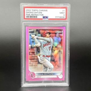 【人気】大谷翔平 2022 TOPPS CHROME ★ ピンクリフラクター(シングルカード)