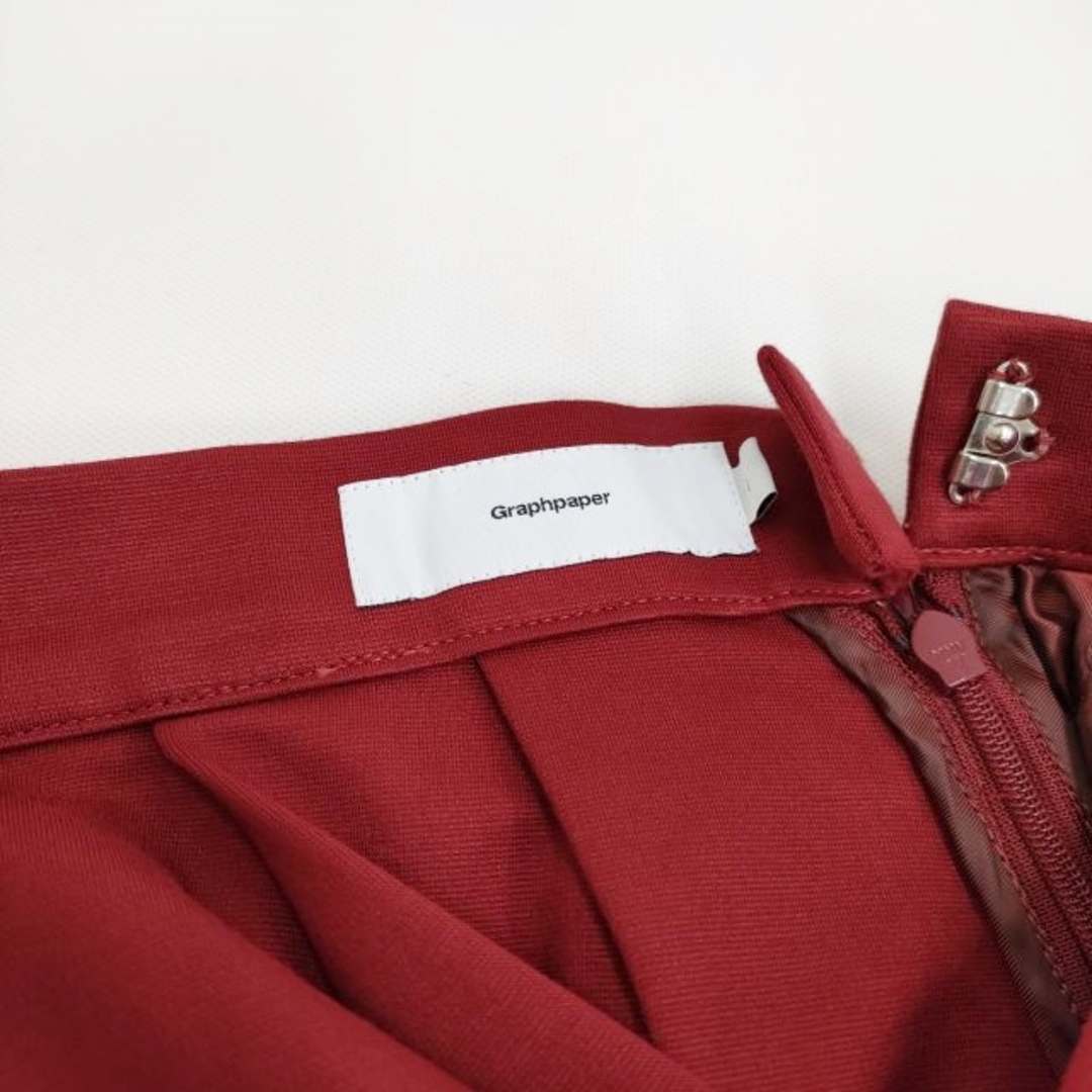 Graphpaper(グラフペーパー)のGraphpaper 新品 Jersey Skirt GL183-40032 定価26400円 サイズ0 ロングスカート レッド レディース グラフペーパー【中古】4-0310M♪ レディースのスカート(ロングスカート)の商品写真