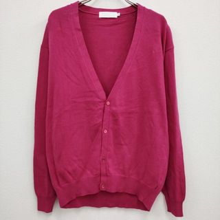 グラフペーパー(Graphpaper)のGraphpaper 新品 Suvin Cardigan GU191-80066 定価30800円 0 コットン カーディガン ピンク レディース グラフペーパー【中古】4-0310M♪(カーディガン)