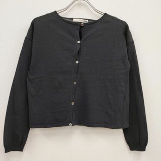 エヴァムエヴァ(evam eva)のevam eva high gauge cotton cardigan E191K185 ハイゲージコットンカーディガン チャコールグレー レディース エヴァムエヴァ【中古】4-0310M♪(カーディガン)