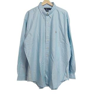 ラルフローレン(Ralph Lauren)のRalphLauren(ラルフローレン) 長袖シャツ サイズXL メンズ美品  - ライトブルー(シャツ)