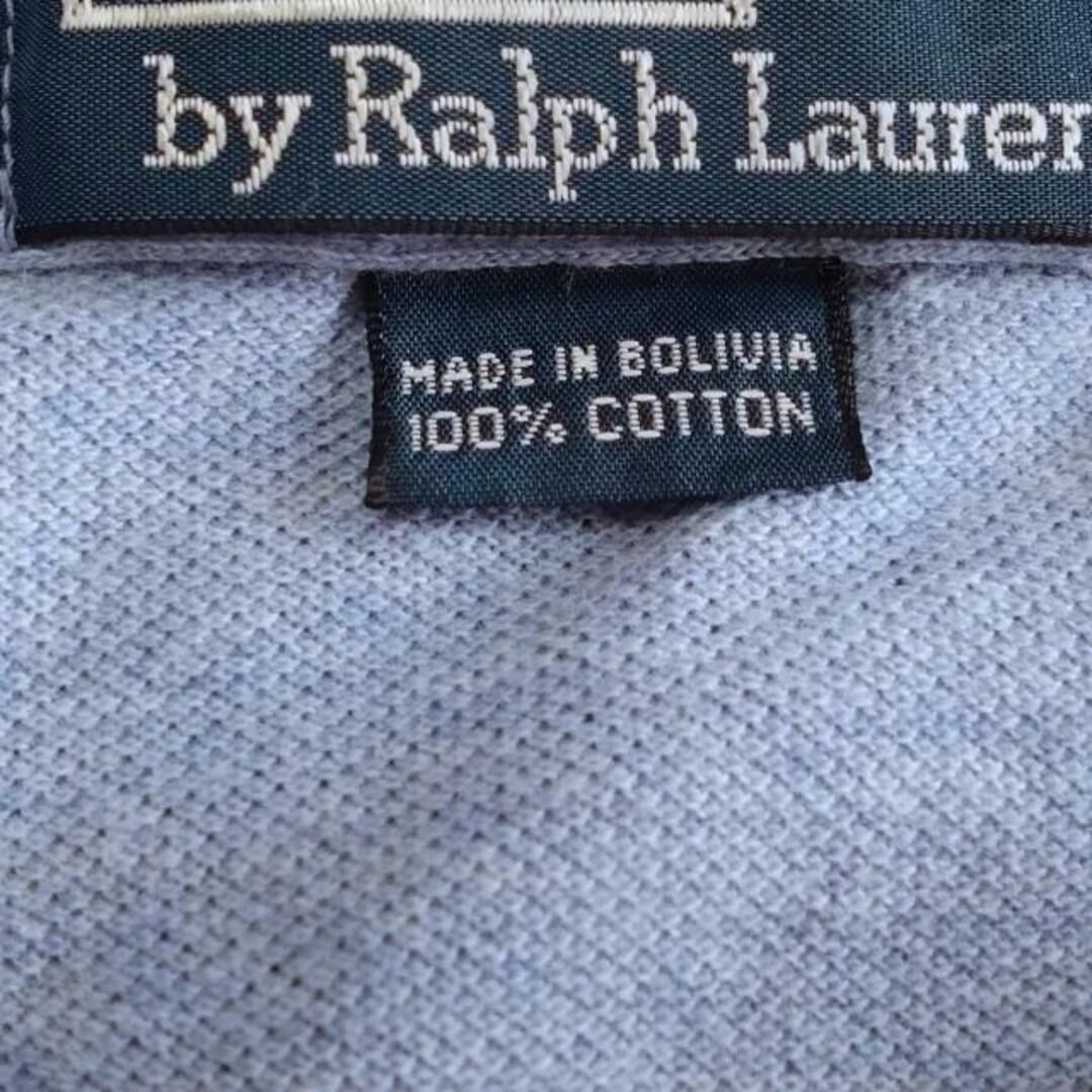 POLO RALPH LAUREN(ポロラルフローレン)のPOLObyRalphLauren(ポロラルフローレン) 長袖ポロシャツ サイズXL メンズ美品  - ライトブルー メンズのトップス(ポロシャツ)の商品写真
