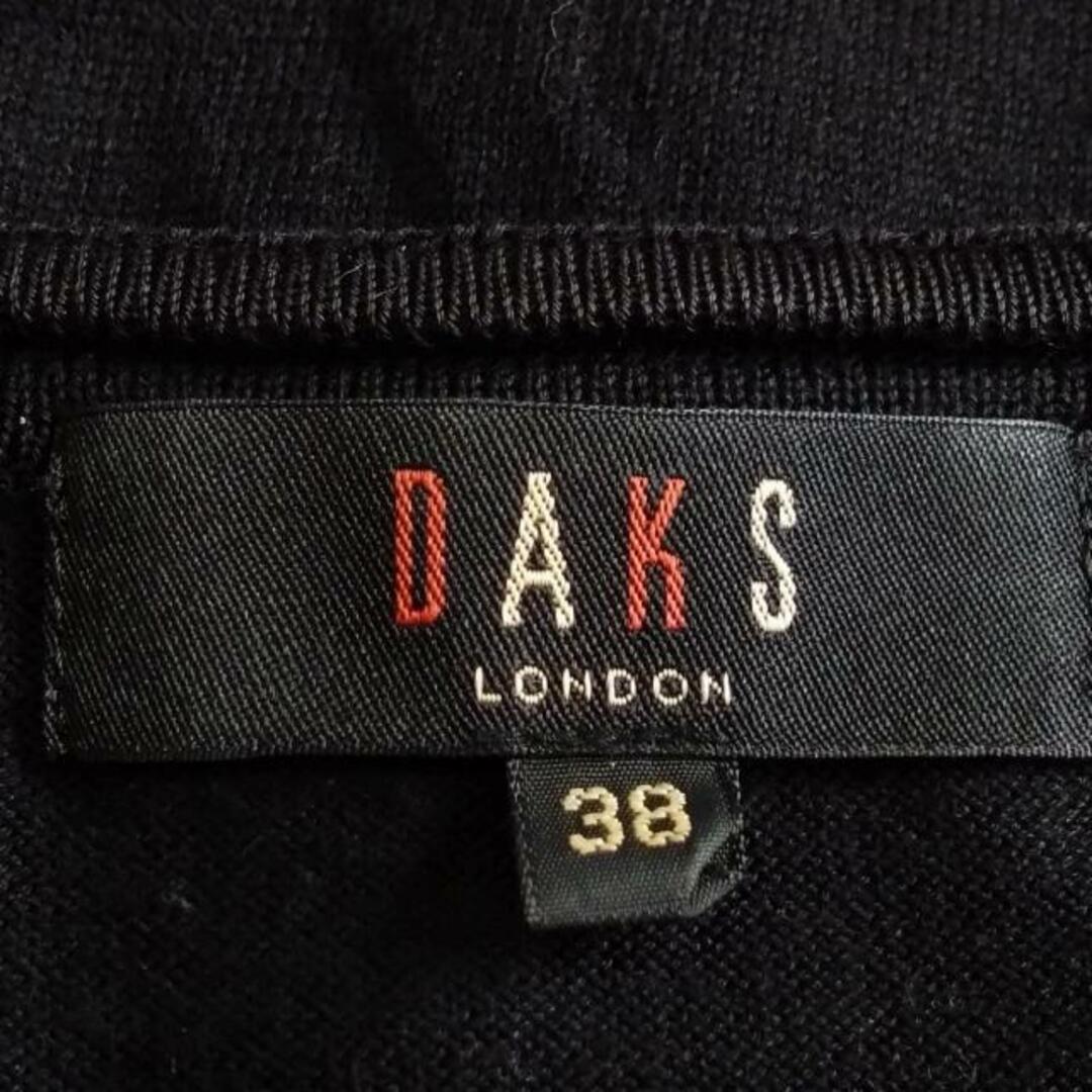 DAKS(ダックス)のDAKS(ダックス) カーディガン サイズ38 L レディース - 黒×ベージュ×マルチ 長袖/ニット レディースのトップス(カーディガン)の商品写真