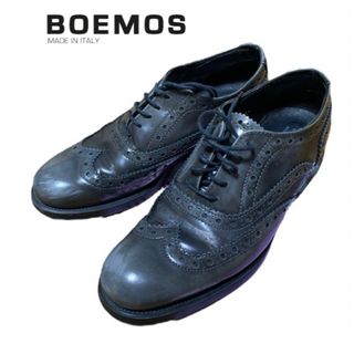 ボエモス(Boemos)の【BOEMOS】レースアップシューズ　ウイングチップ　レディースローファー(ローファー/革靴)