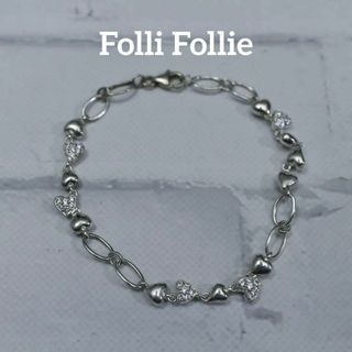 フォリフォリ(Folli Follie)の【匿名配送】 フォリフォリ ブレスレット SV925 8.8g ハート(ブレスレット/バングル)