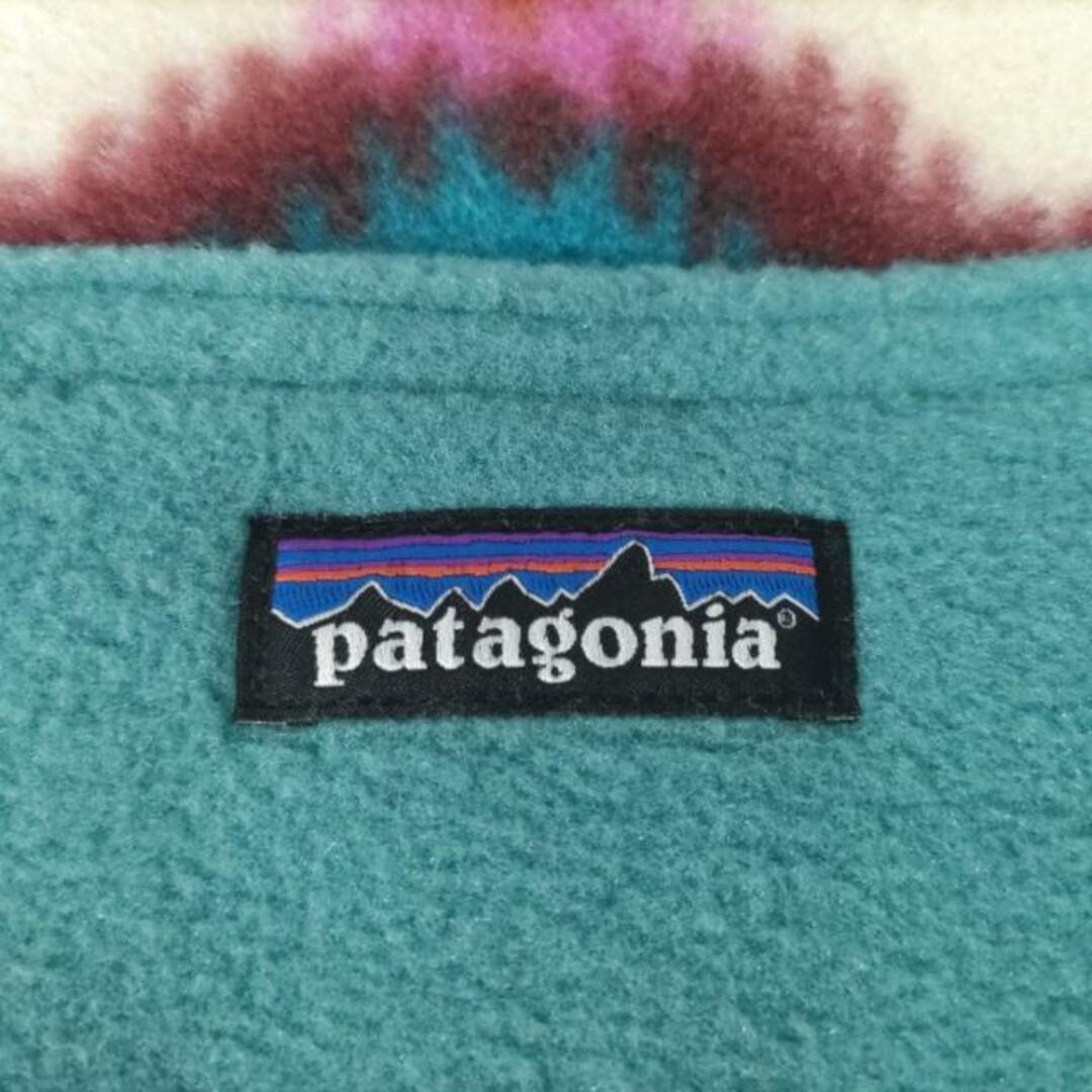 patagonia(パタゴニア)のPatagonia(パタゴニア) ニット帽 S美品  - ブルーグリーン×アイボリー×マルチ ポリエステル レディースの帽子(ニット帽/ビーニー)の商品写真