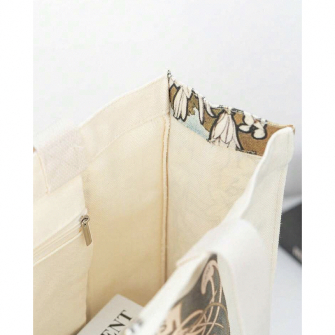 ミュシャ　キャンバスバッグ　トートバッグ レディースのバッグ(トートバッグ)の商品写真
