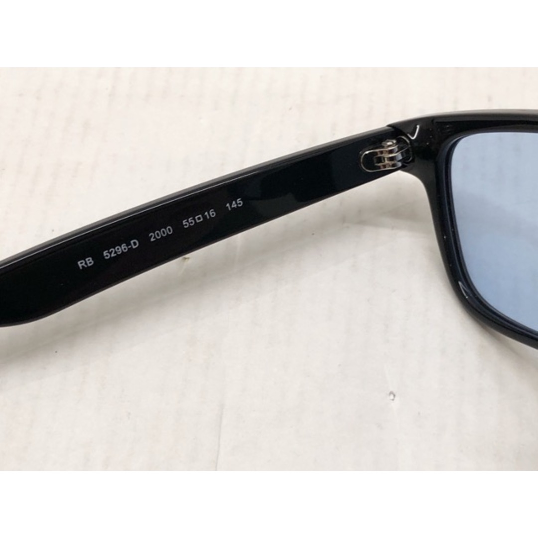 Ray-Ban(レイバン)のRay-Ban(レイバン) カラーレンズ サングラス メガネフレーム ブラック×ブルーレンズ / RB5296-D 55□16 145 【C1023-007】 メンズのファッション小物(サングラス/メガネ)の商品写真