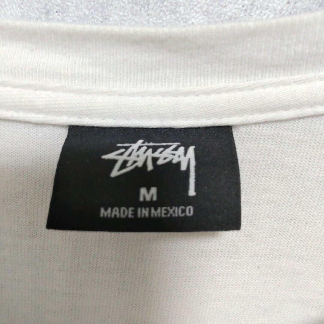 STUSSY(ステューシー)のSTUSSY ステューシー  半袖Tシャツ ホワイト M メキシコ製 メンズのトップス(Tシャツ/カットソー(半袖/袖なし))の商品写真