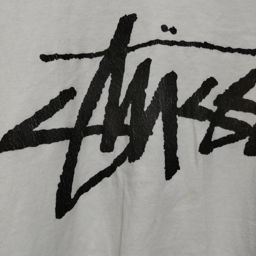 STUSSY(ステューシー)のSTUSSY ステューシー  半袖Tシャツ ホワイト M メキシコ製 メンズのトップス(Tシャツ/カットソー(半袖/袖なし))の商品写真