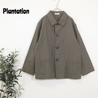 Plantation プランテーション スタンドカラージャケット ダブルボタン