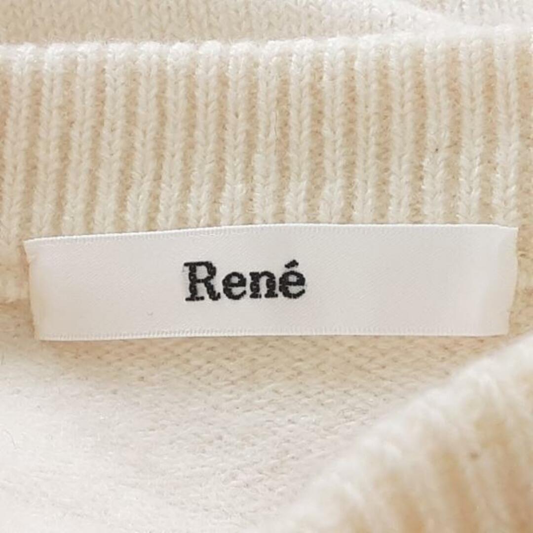 René(ルネ)のRene(ルネ) 長袖セーター サイズ34 S レディース美品  - アイボリー クルーネック レディースのトップス(ニット/セーター)の商品写真