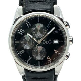 ディーアンドジー(D&G)のD&G(ディーアンドジー) 腕時計 - メンズ 黒(その他)