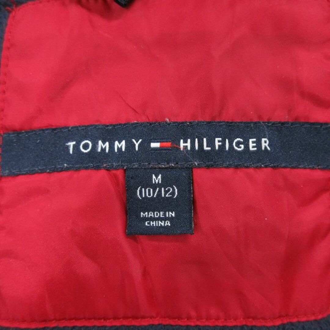 TOMMY HILFIGER(トミーヒルフィガー)の古着 トミーヒルフィガー TOMMY HILFIGER 長袖 ブランド ジャケット パーカー キッズ ボーイズ 子供服 ワンポイントロゴ 総柄 赤他 レッド 内側フリース 23oct17 キッズ/ベビー/マタニティのベビー服(~85cm)(シャツ/カットソー)の商品写真