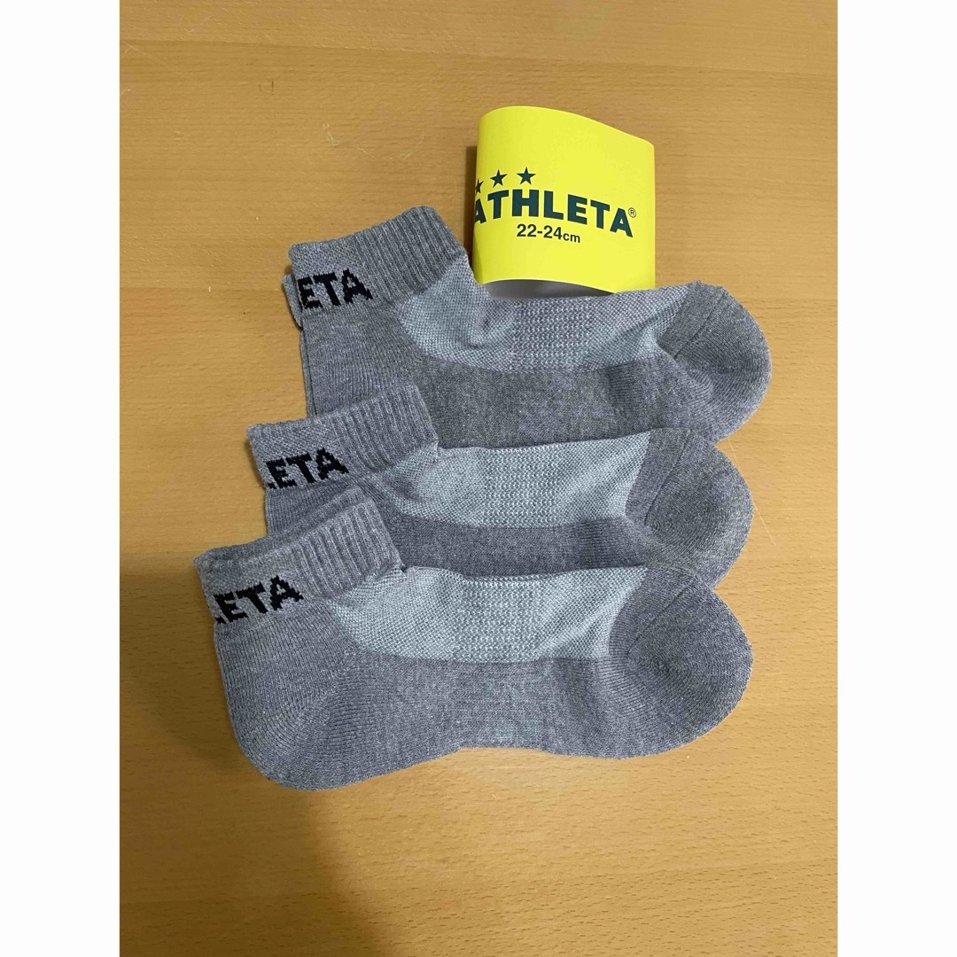 ATHLETA(アスレタ)の【新品】ATHLETA アスレタ　ソックス メンズ レディース ジュニア 3足 キッズ/ベビー/マタニティのこども用ファッション小物(靴下/タイツ)の商品写真