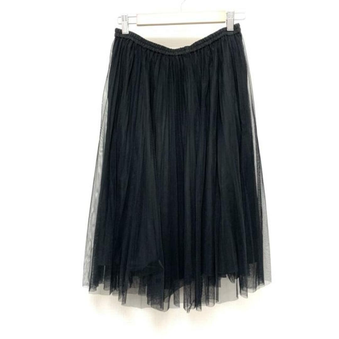 Rose Tiara(ローズティアラ)のRose Tiara(ローズティアラ) ロングスカート サイズ42 L レディース美品  - 黒 チュール/ウエストゴム レディースのスカート(ロングスカート)の商品写真