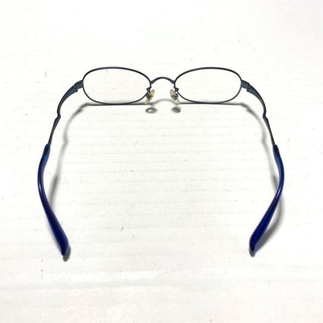 999.9(フォーナインズ)の999.9(フォーナインズ) メガネ - クリア×ブルーグレー×ブルー 度入り ガラス×チタン レディースのファッション小物(サングラス/メガネ)の商品写真