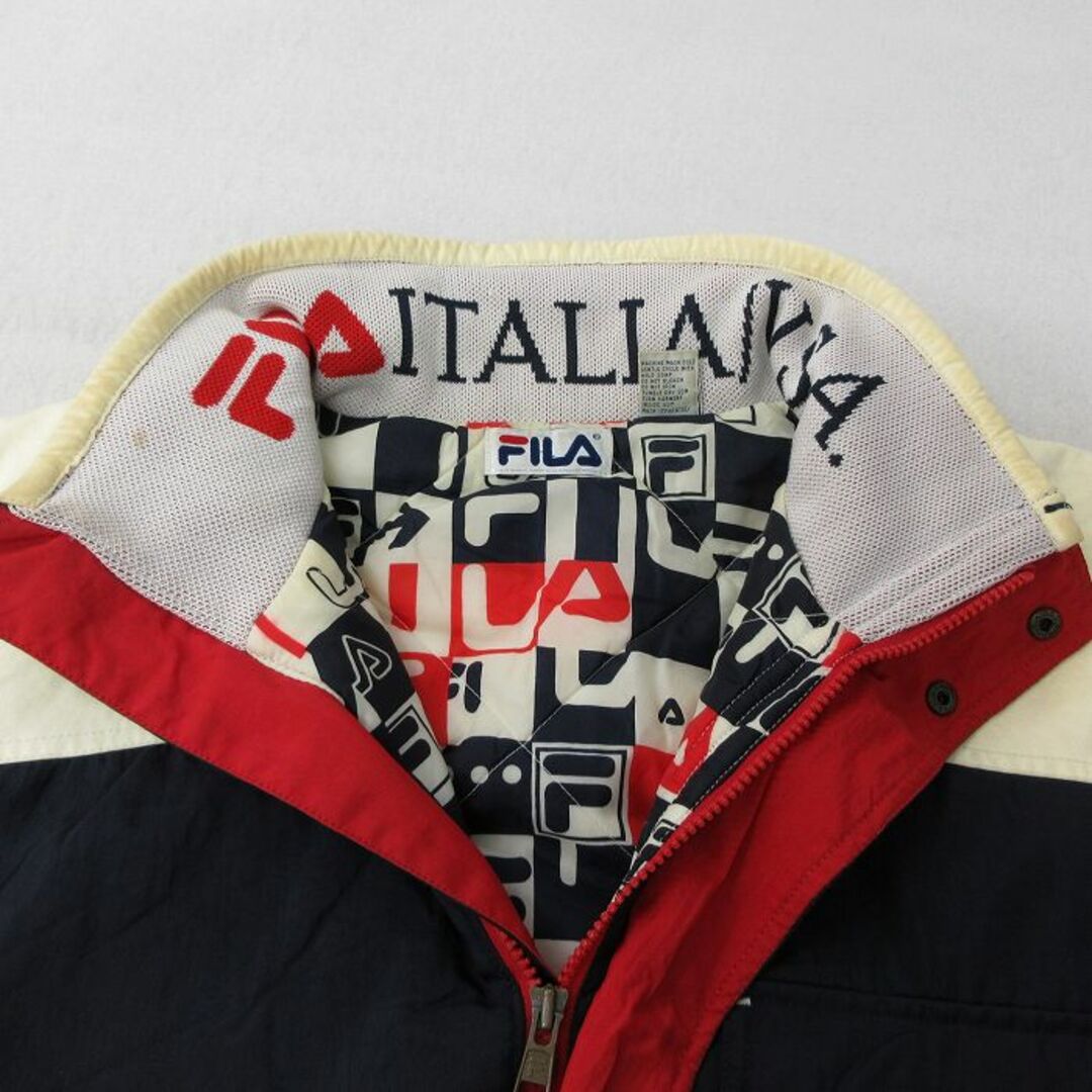 FILA - XL☆古着 フィラ FILA 長袖 ナイロン ジャケット メンズ FILA - XL☆古着 フィラ FILA 長袖 ナイロン ジャケット メンズ