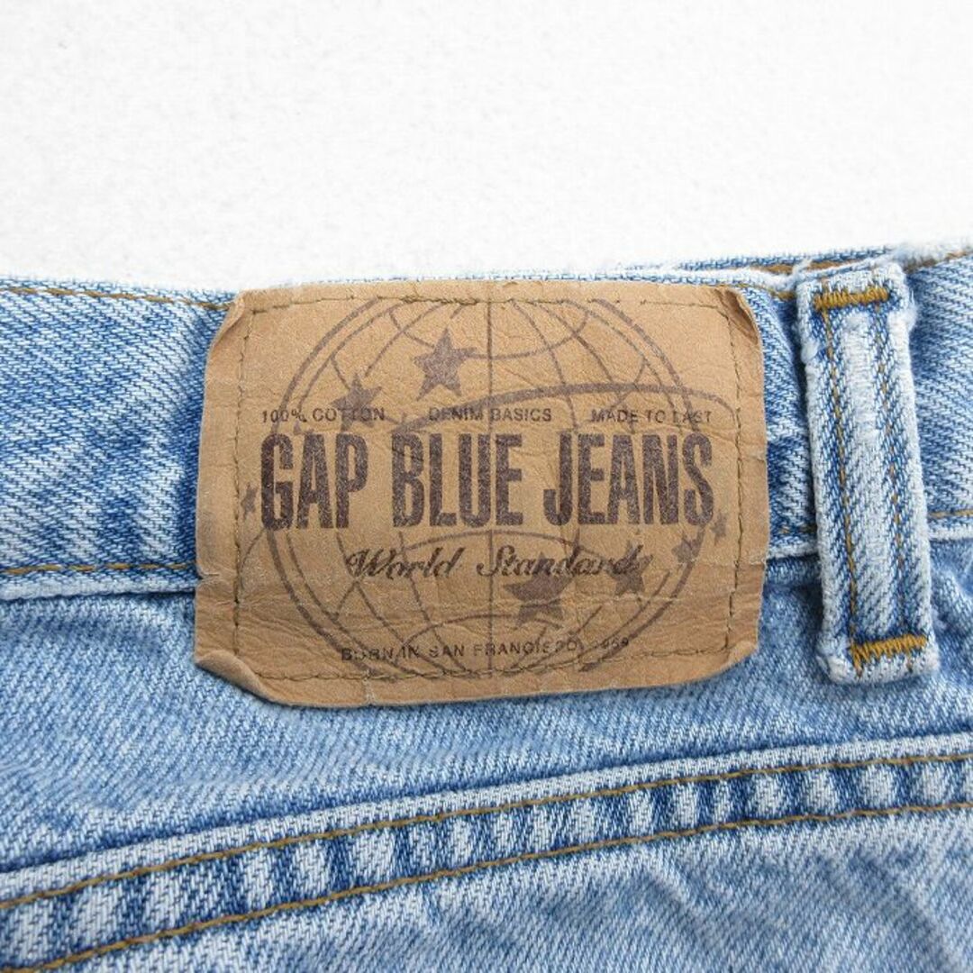 GAP(ギャップ)のW31★古着 ギャップ GAP ジーンズ メンズ 00年代 00s コットン カナダ製 紺 ネイビー デニム 23oct16 中古 ボトムス ジーパン Gパン ロング パンツ メンズのパンツ(ワークパンツ/カーゴパンツ)の商品写真