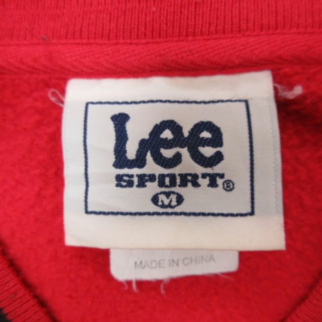 Lee(リー)のXL★古着 リー Lee 長袖 スウェット メンズ 00年代 00s ネブラスカコーンハスカーズ 刺繍 ツートンカラー Vネック 赤他 レッド 23oct19 中古 スエット トレーナー トップス メンズのトップス(パーカー)の商品写真