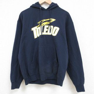 Champion - L★古着 チャンピオン Champion 長袖 スウェット パーカー メンズ 00年代 00s TOREDO 黒 ブラック 23oct20 中古 スエット トレーナー トップス