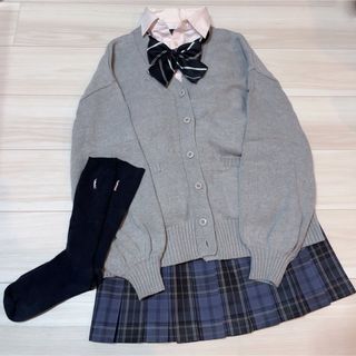 イーストボーイ(EASTBOY)の女子 制服 学生服 カーディガン チェックスカート　JK　シャツ　リボン　靴下(コスプレ)