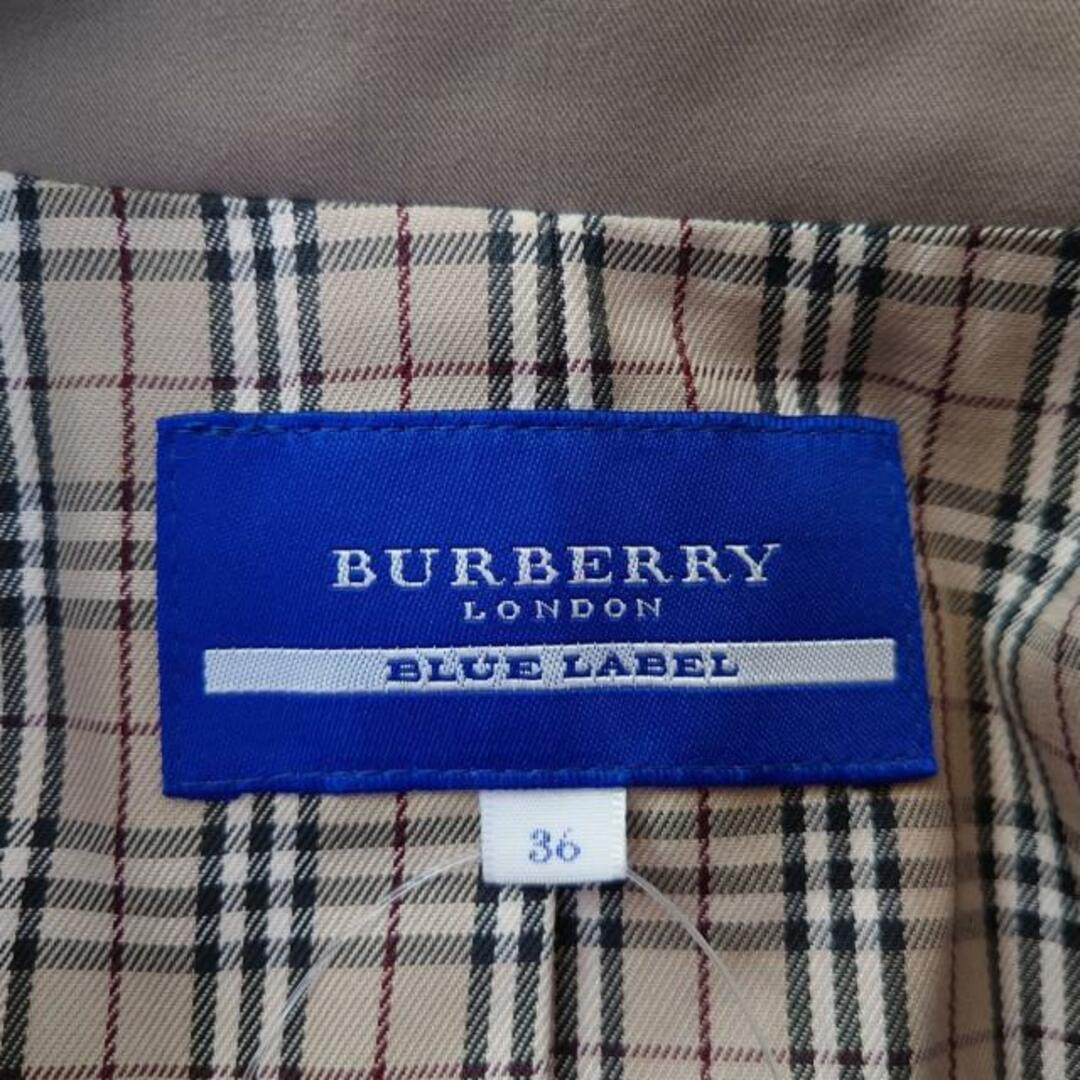 Burberry Blue Label(バーバリーブルーレーベル) ジャケット サイズ36 S レディース - ベージュ 長袖/肩パッド/秋/冬