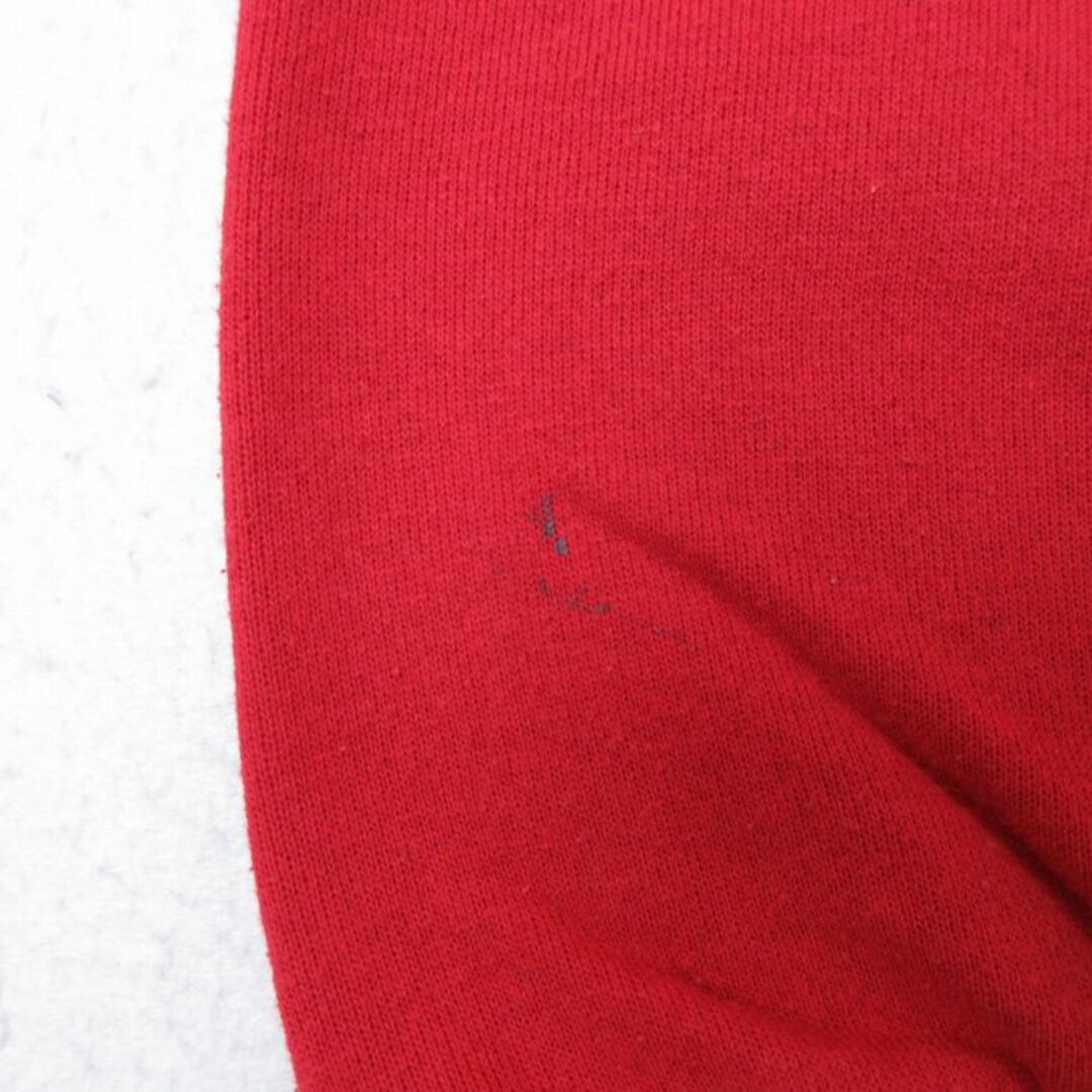 XL★古着 長袖 スウェット メンズ 90年代 90s セントルイス ミズーリ クルーネック USA製 赤 レッド 23oct25 中古 スエット トレーナー トップス メンズのトップス(パーカー)の商品写真