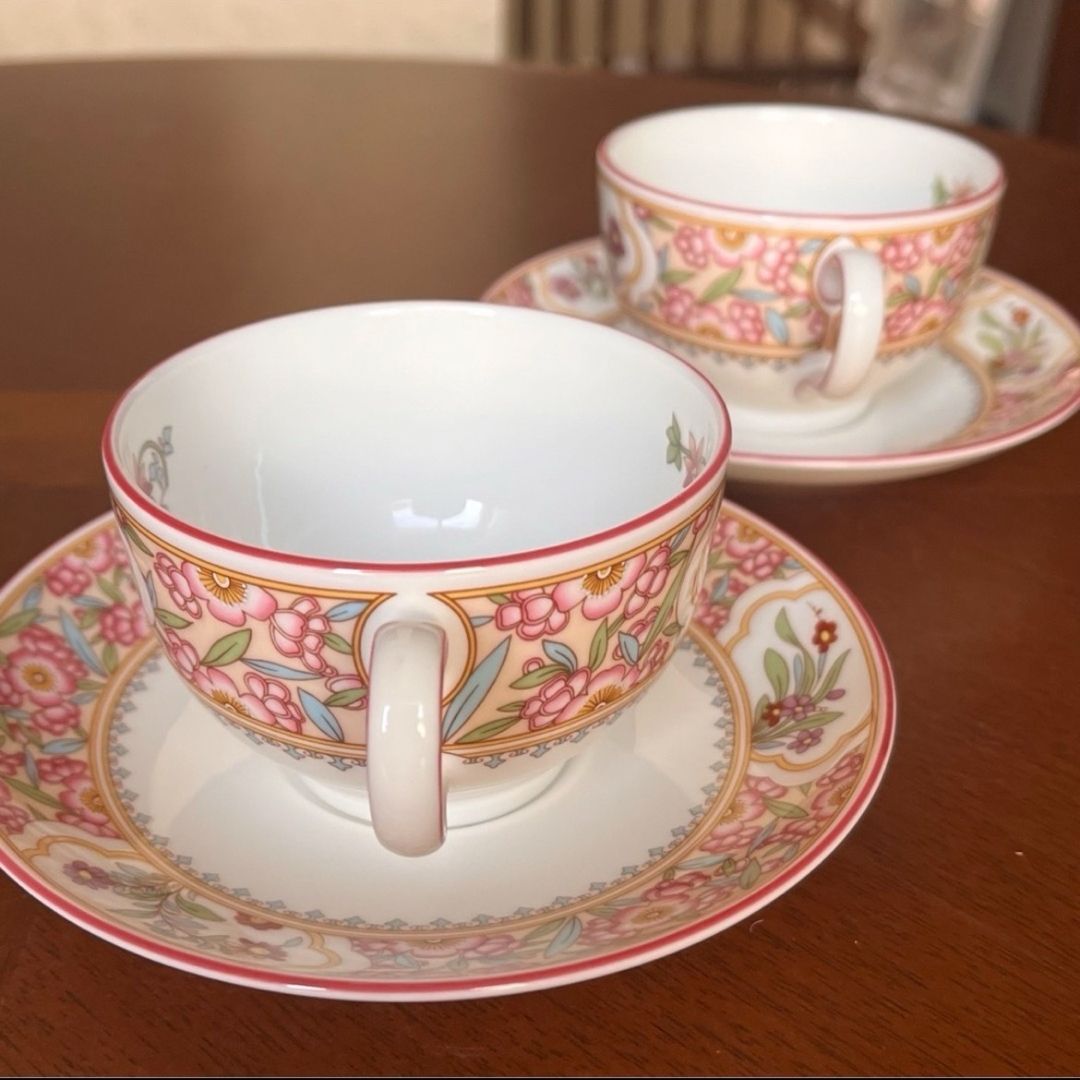 MINTON - 【美品】英国製 ミントン☆アジアンフラワー☆C/S ペア MINTON - 【美品】英国製 ミントン☆アジアンフラワー☆C/S ペア