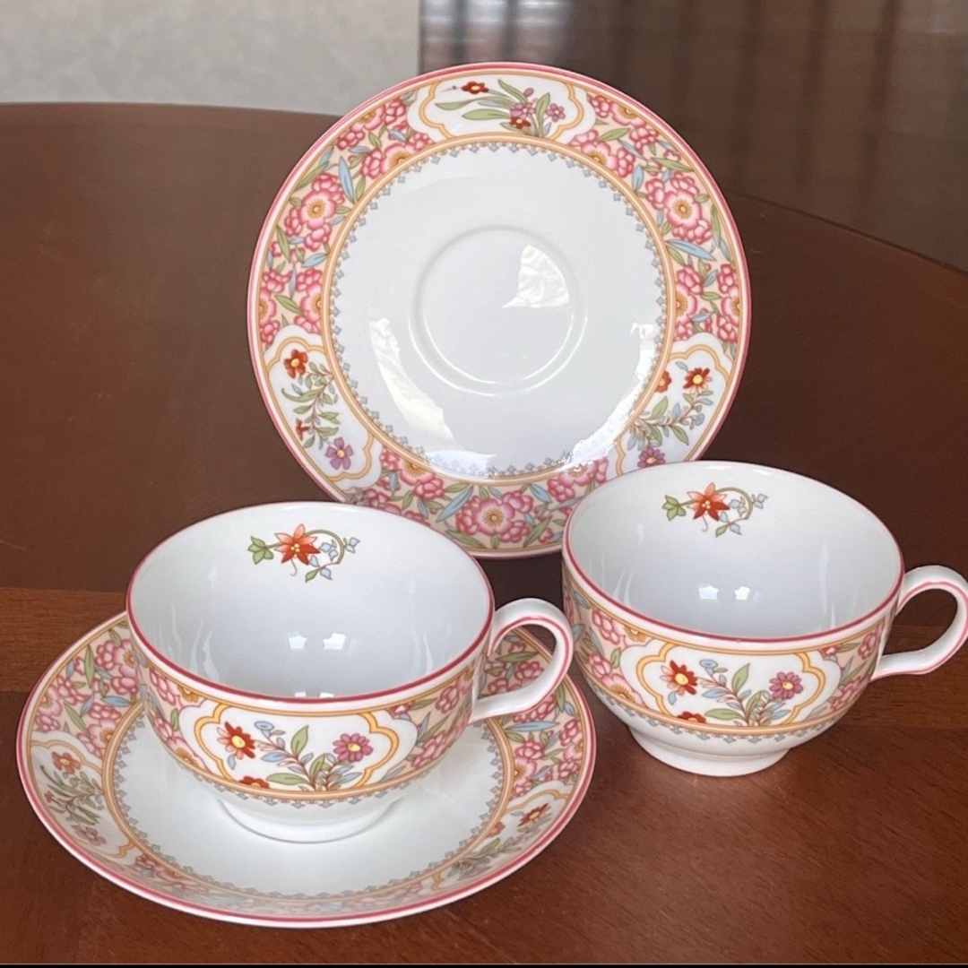 MINTON - 【美品】英国製 ミントン☆アジアンフラワー☆C/S ペア MINTON - 【美品】英国製 ミントン☆アジアンフラワー☆C/S ペア
