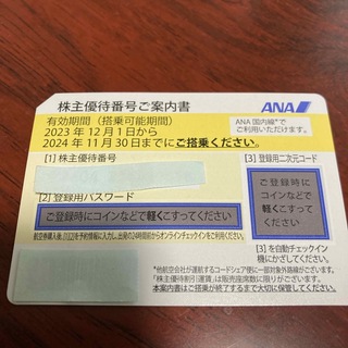 ANA(全日本空輸) - ANA  全日空　株主優待券　1枚