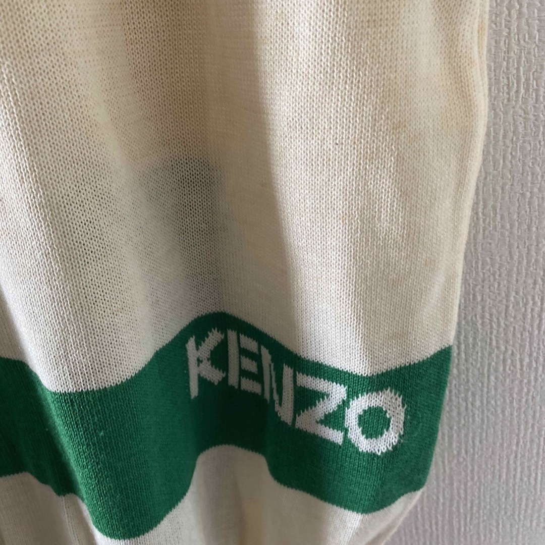 KENZO(ケンゾー)の90sKENZOケンゾーニットセーターベストホワイト白メンズマルチカラーLY2K メンズのトップス(ベスト)の商品写真