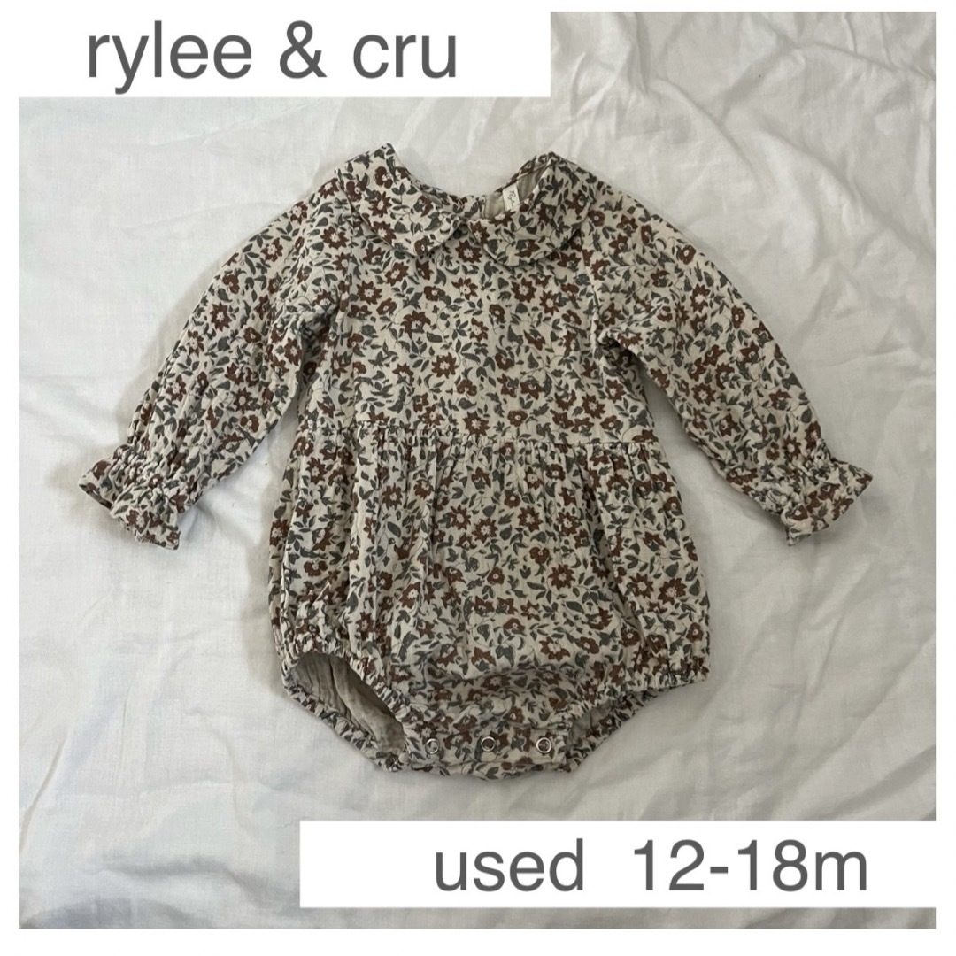 Quincy Mae(クインシーメイ)の［used］ rylee&cru(ライリーアンドクルー) ロンパース12-18m キッズ/ベビー/マタニティのベビー服(~85cm)(ロンパース)の商品写真