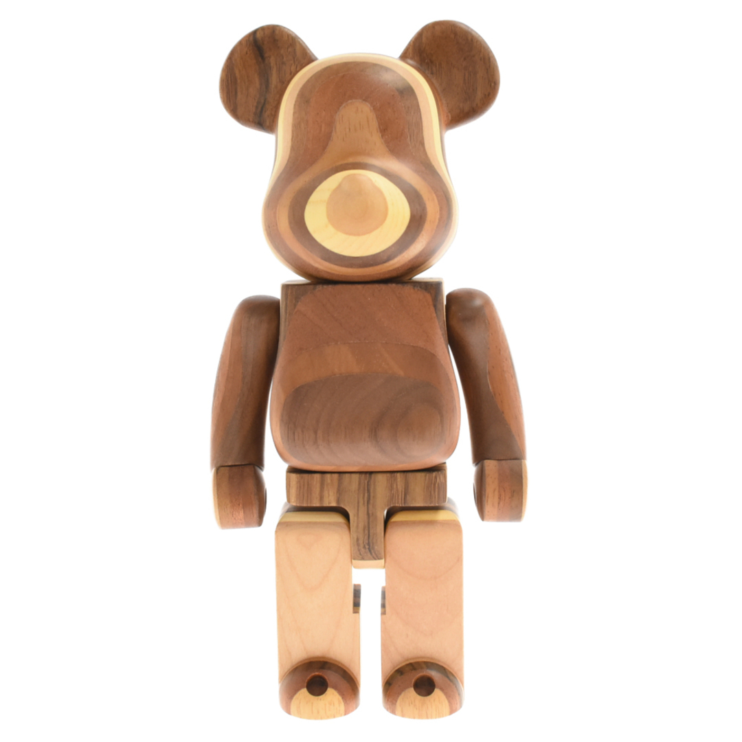 MEDICOM TOY(メディコムトイ)のMEDICOM TOY メディコムトイ BE@RBRICK Karimoku 150体限定 LAYERE WOOD 400% カリモク ベアブリック フィギュア 人形 ブラウン エンタメ/ホビーのフィギュア(その他)の商品写真